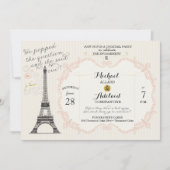  Franse bruidsdoucheuitnodigingen Kaart (Voorkant)