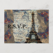  Franse bruiloft RSVP kaart (Voorkant)