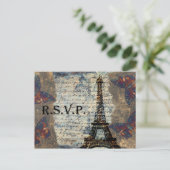  Franse bruiloft RSVP kaart (Staand voorkant)