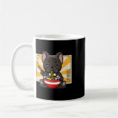 Franse buldog anime eten noedel koffiemok (Links)