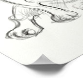 Franse buldog Art print | snelschets (Hoek)