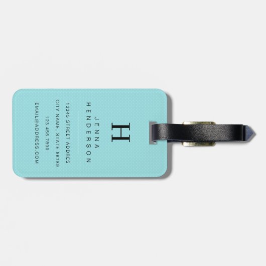 Franse Buldog Bagage Labels (Achterkant horizontaal)