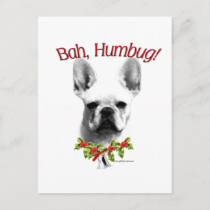 Franse buldog Bah Humbug Briefkaart