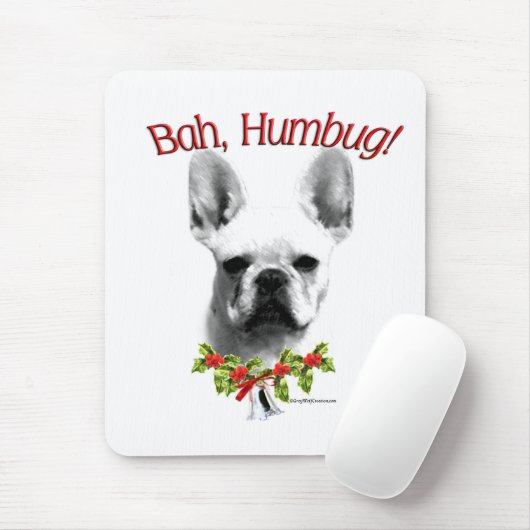 Franse buldog Bah Humbug Muismat (Met muis)