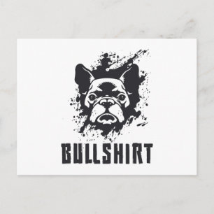 Franse buldog bullshirt hond grappig cadeau briefkaart
