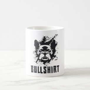Franse buldog bullshirt hond  grappig cadeau koffiemok