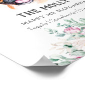 Franse buldog Drink handtekening teken Poster (Hoek)