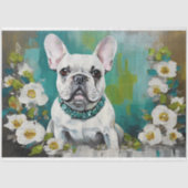 Franse buldog franchie decoupage weefsel papier (Voorkant)