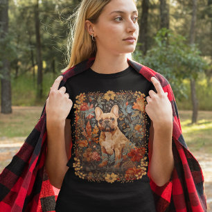 Franse buldog franchise tuin tapijt verjaardag t-shirt