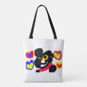 Franse buldog gebruik tote bag (Achterkant)