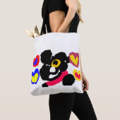 Franse buldog gebruik tote bag (Dichtbij)