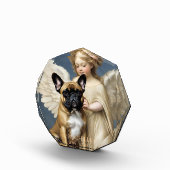 Franse buldog gepersonaliseerd gedenkteken fotoblokken (Rechts)
