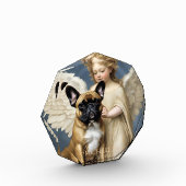 Franse buldog gepersonaliseerd gedenkteken fotoblokken (Links)