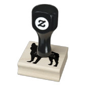 Franse buldog hond adres stempel (Stempel)