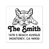franse buldog hond eigenaar cadeau retour  zelfinktende stempel (Design)