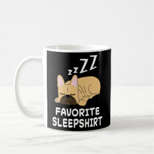 Franse buldog honden dutje slapen slaap pyjama nac koffiemok