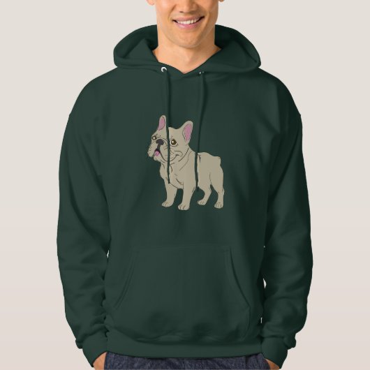 Franse buldog hoodie (Voorkant)