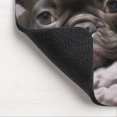 Franse buldog huisdier schoonheid warme knuffel vr muismat (Hoek)