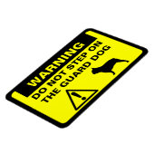 Franse buldog humoristische bewaker hond waarschuw magneet (Linkerzijde)