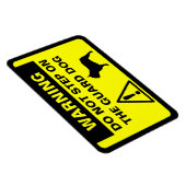 Franse buldog humoristische bewaker hond waarschuw magneet (Rechterzijde)