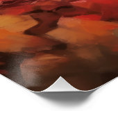 Franse buldog in herfst laat Herfst inspireren Perfect Poster (Hoek)