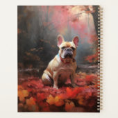 Franse buldog in herfst laat Herfst inspireren Planner (Achterkant)