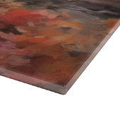 Franse buldog in herfst laat Herfst inspireren Snijplank (Hoek)