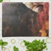 Franse buldog in herfst laat Herfst inspireren Theedoek (Gevouwen)