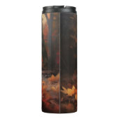 Franse buldog in herfst laat Herfst inspireren Thermosbeker (Achterkant)