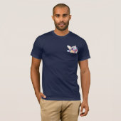 Franse buldog in kleuren t-shirt (Voorkant volledig)
