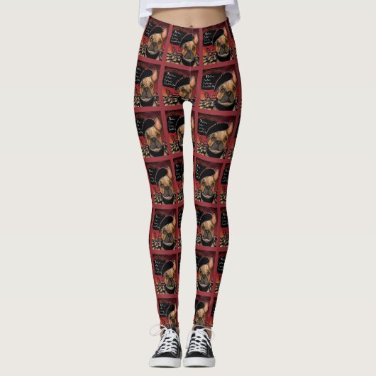 FRANSE BULDOG LEGGINGS (Voorkant)