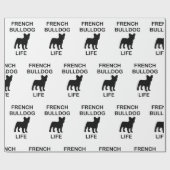 franse buldog leven cadeaupapier (Vlak)