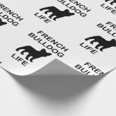 franse buldog leven cadeaupapier (Hoek)