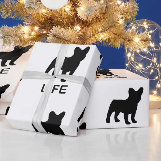 franse buldog leven cadeaupapier (Feestdagen)