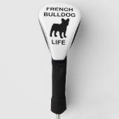 franse buldog leven golfheadcover (Voorkant)