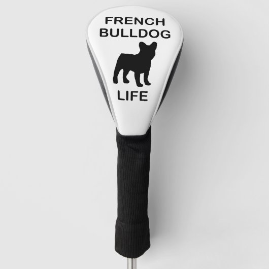 franse buldog leven golfheadcover (Voorkant)