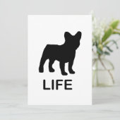 franse buldog leven kaart (Staand voorkant)