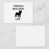 franse buldog leven notitiekaartje (Voorkant / Achterkant)