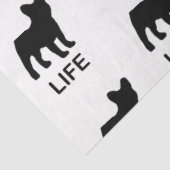 franse buldog leven tissuepapier (Detail)
