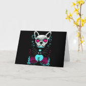 Franse buldog | Love Halloween pompoen cadeau Kaart (Gele Bloem)