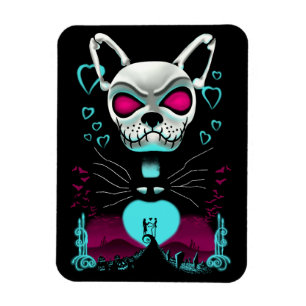 Franse buldog   Love Halloween pompoen cadeau Magneet
