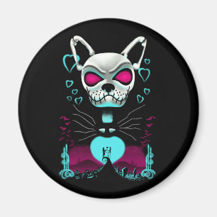 Franse buldog Love Halloween pompoen cadeau Magneet