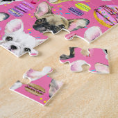 Franse buldog macaron patroon legpuzzel (Zijkant)