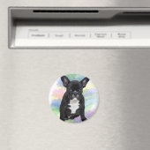 Franse buldog mam waterkleur olie schilderij kunst magneet (Insitu (Vaatwasser))