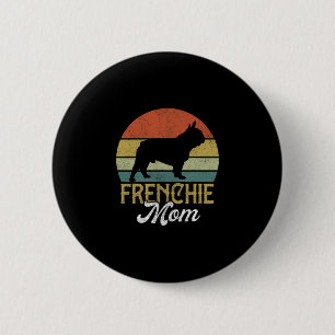 franse buldog mama vrouwen ronde button 5,7 cm