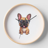 Franse buldog met bril (Voorkant)