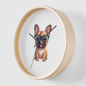 Franse buldog met bril (Hoek)