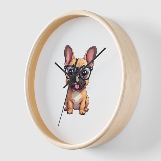 Franse buldog met bril (Hoek)