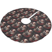 Franse buldog met sinterklaas feestelijke kerst kerstboom rok (Gekanteld)