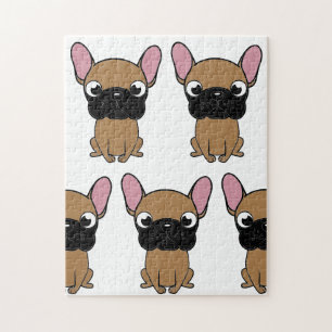 franse buldog nieuwe cartoon kawaii reekalf legpuzzel